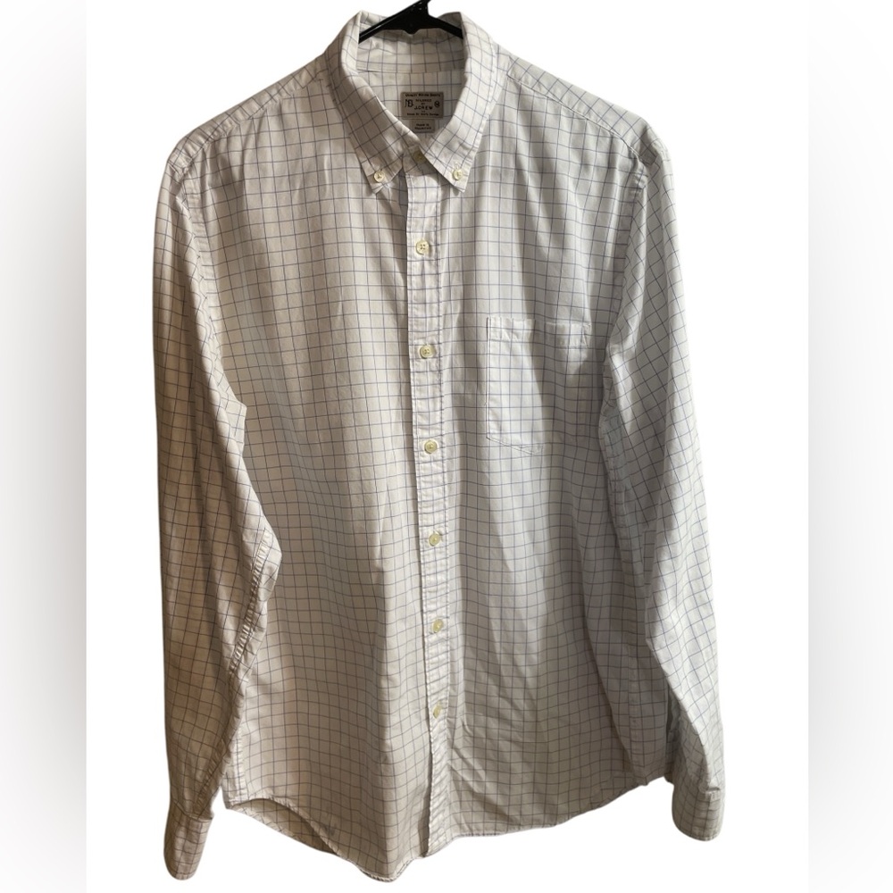 Vintage Y2K J.Crew “Tailored by J.Crew” Cotton Check Shirt Made in Mauritius